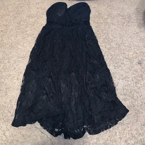 Rue21 Dresses & Skirts - Black Strapless Lace Dress